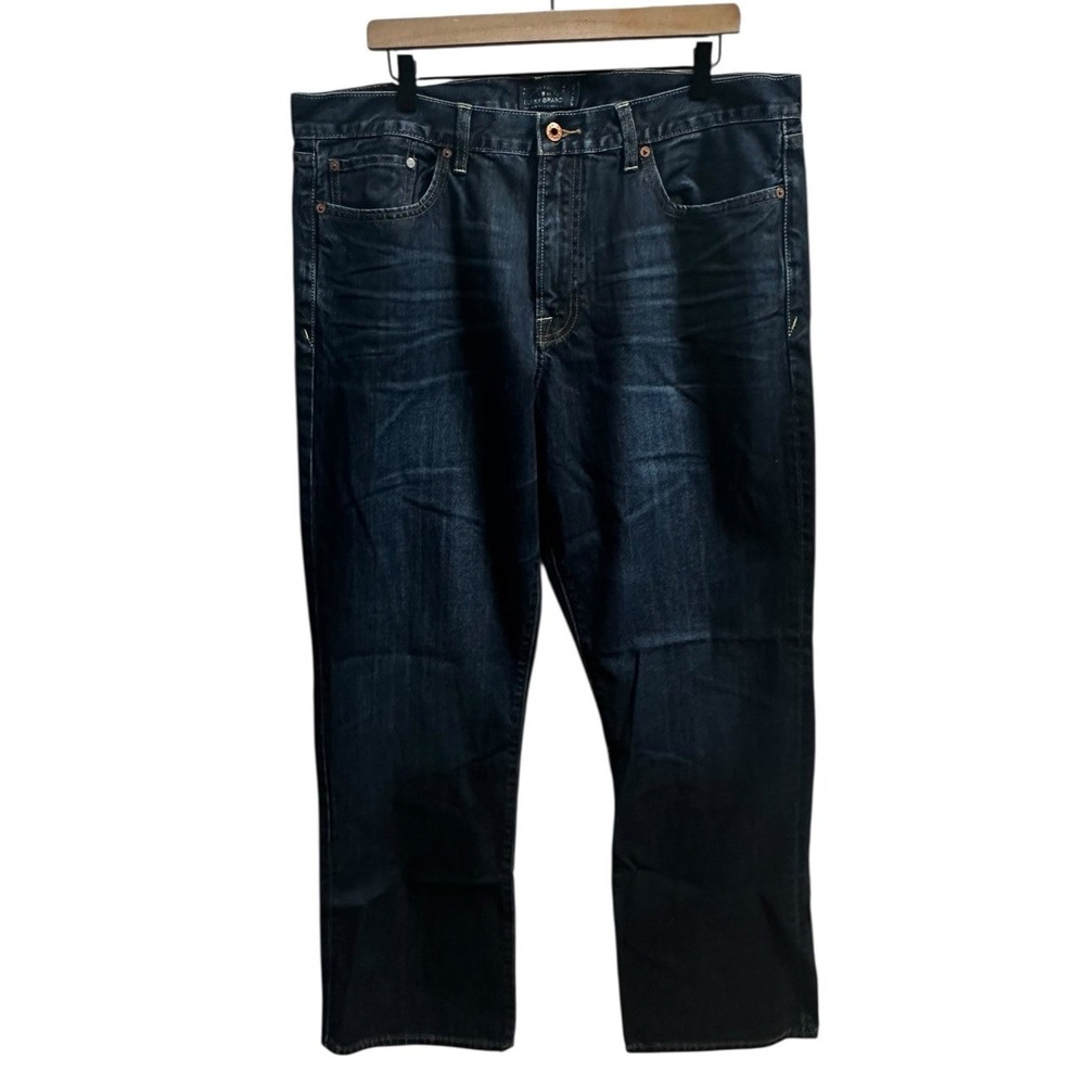 Lucky Brand 367 Vintage Boot Jeans Mens 38x32 Dark Wash Denim Casual